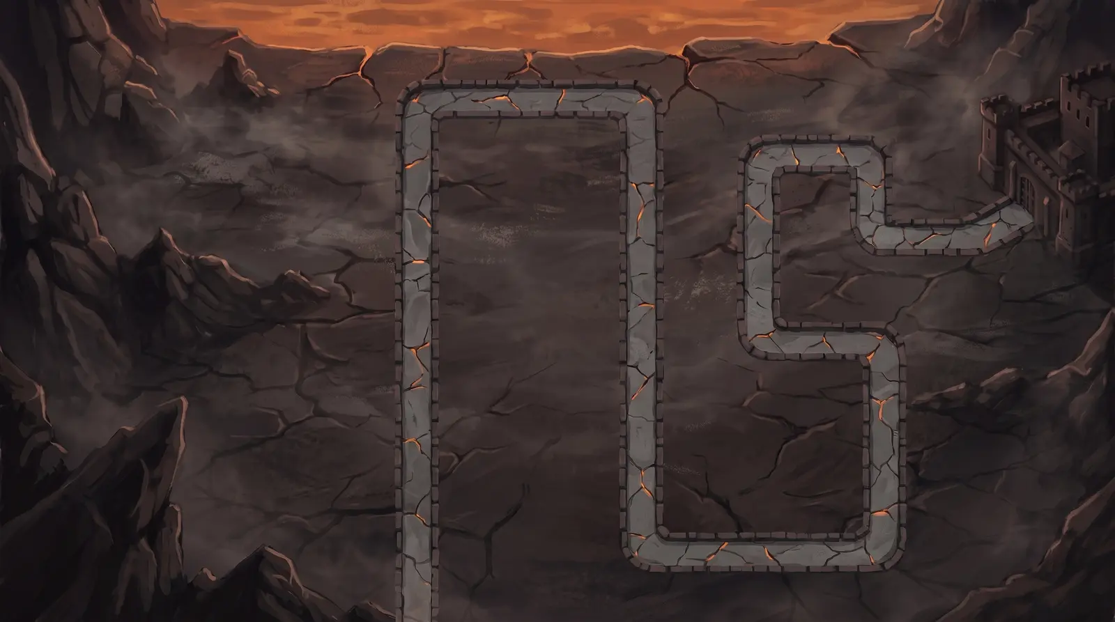 The Cinder Ring map painting