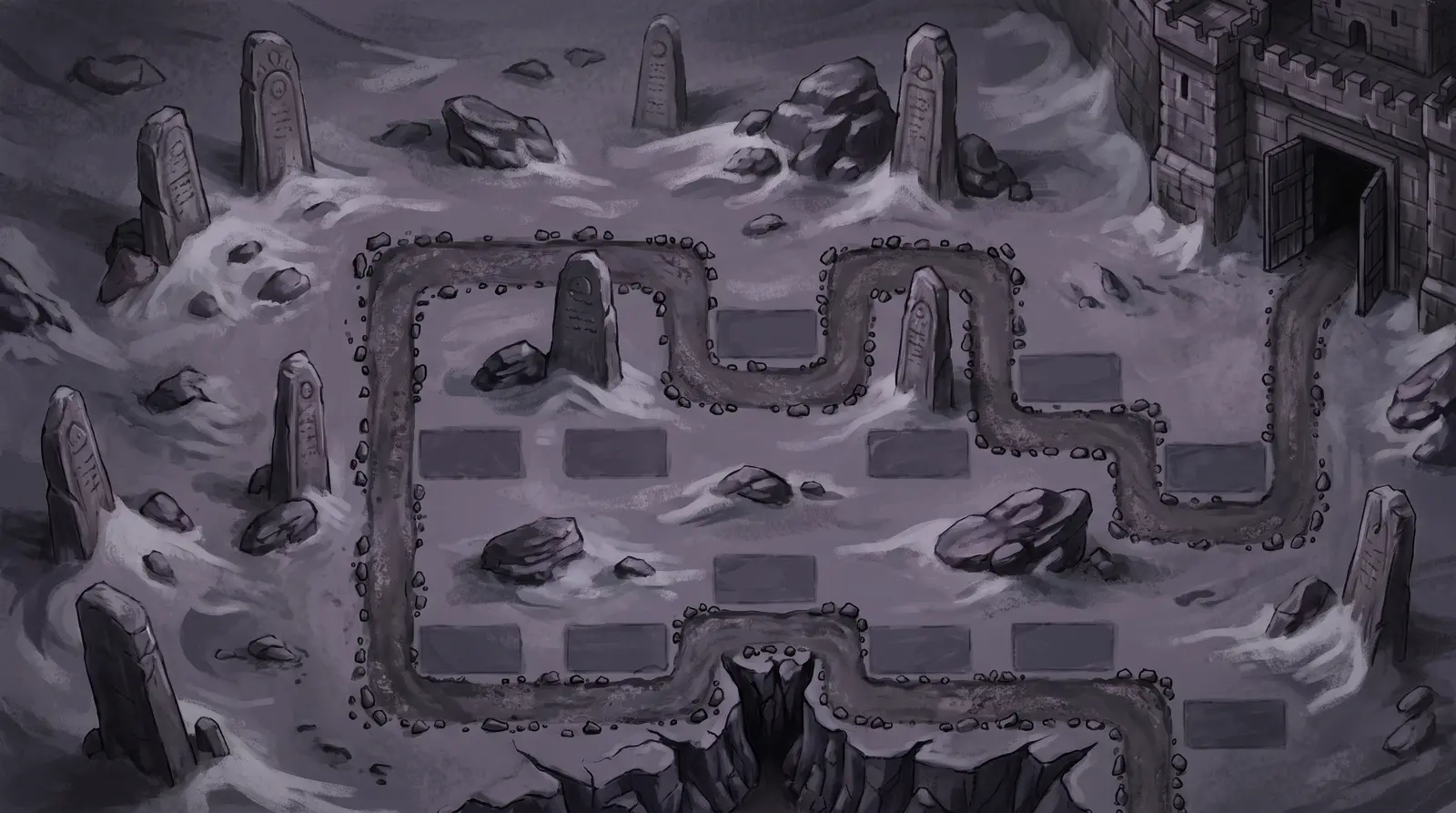 The Storm Summit map painting